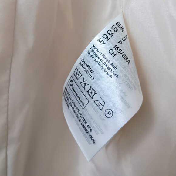 H&M Neutral Double-Breasted Blazer | Size S | Minimalist Layer - Picture 6 of 9